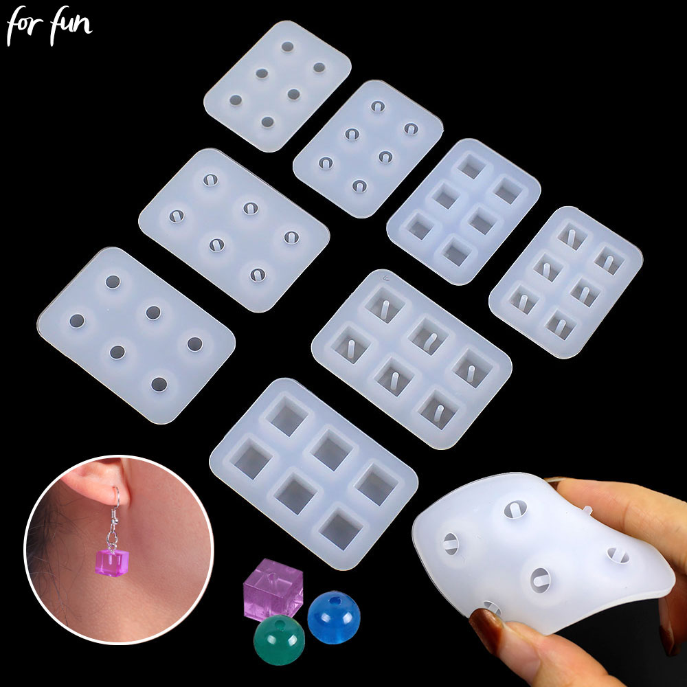 Resin Art Cube - Moldes de silicone para contas divertidas,