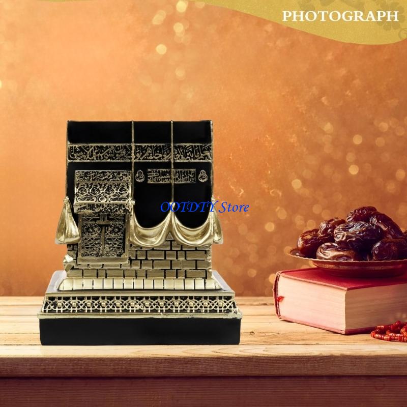 Resin Art Anniversary Gift - 367A Kaba Islâmico Réplica Modelo Ramadãs
