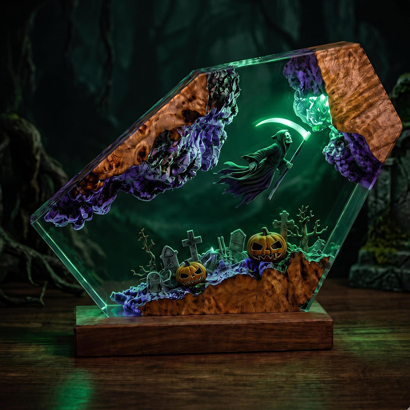Resin Artist - Itens Personalizados: Luminária de Mesa de
