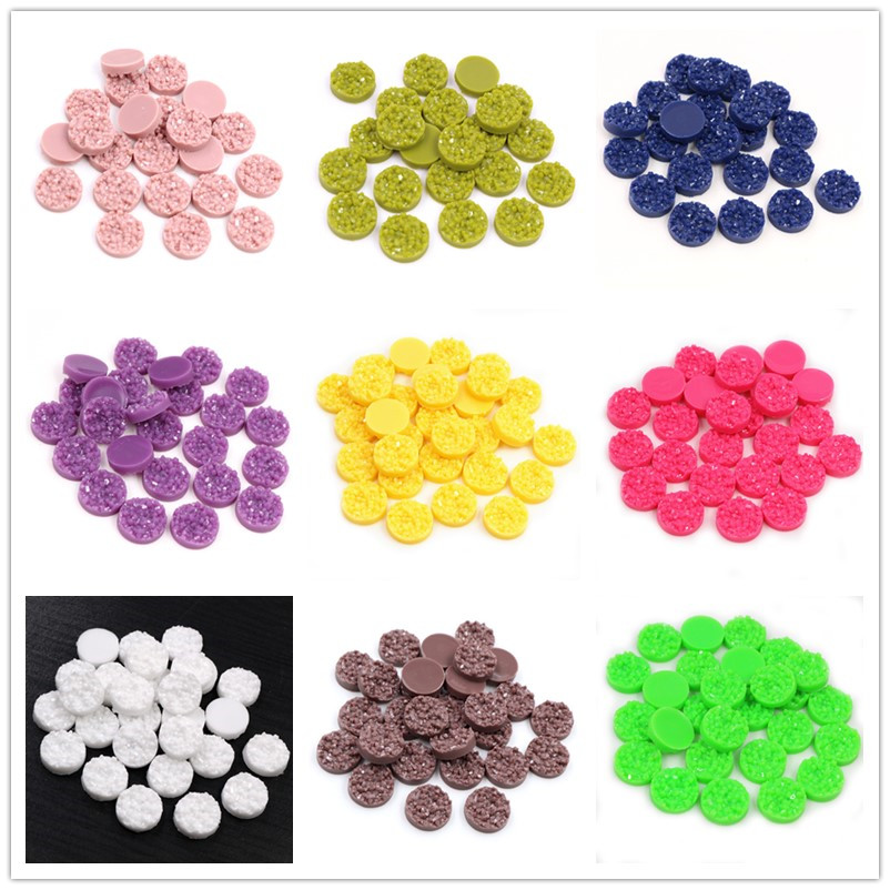 Resin Art Kits For Adults - 40 peças cabochões druzy de resina