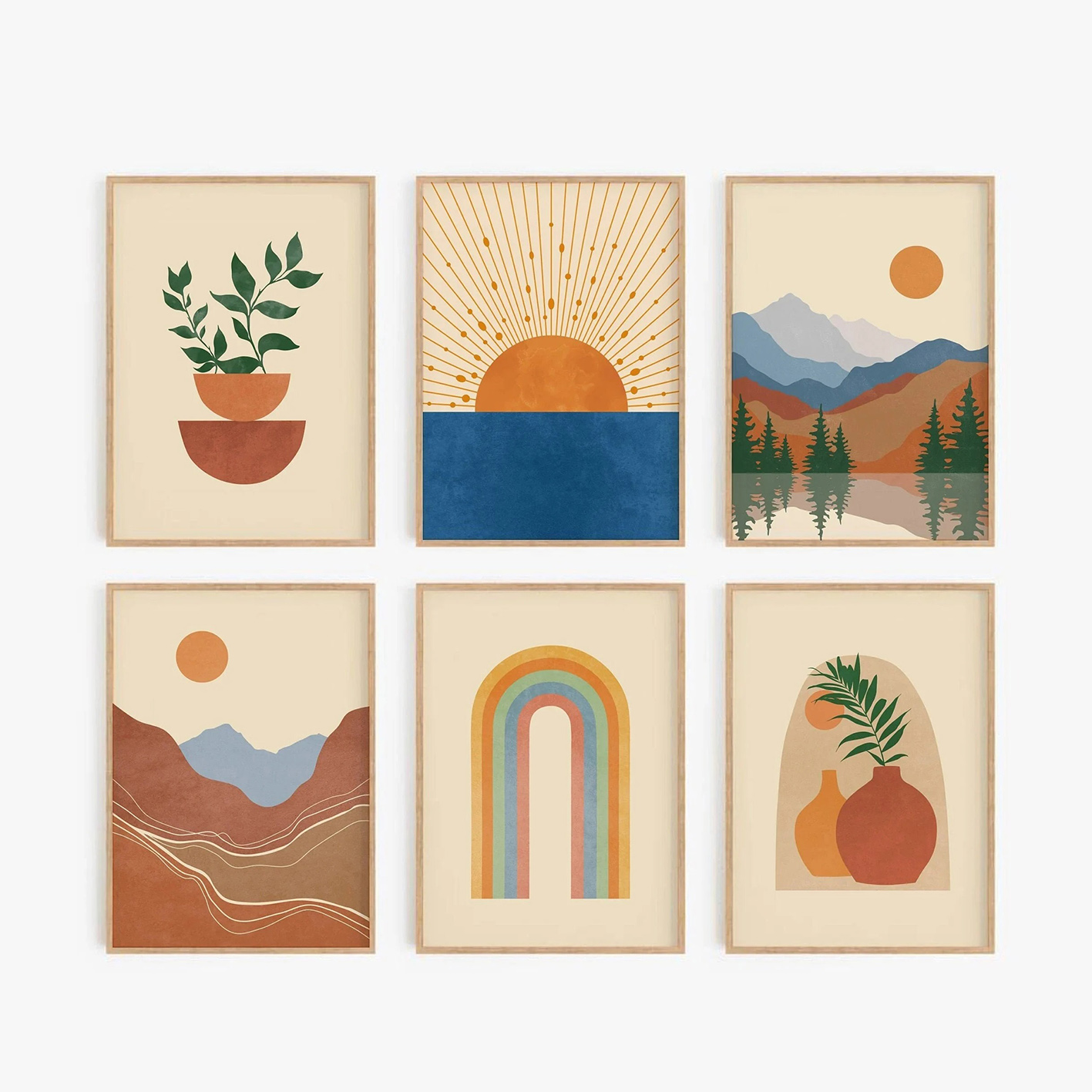 Resin Art Gallery - Conjunto de arte de parede em