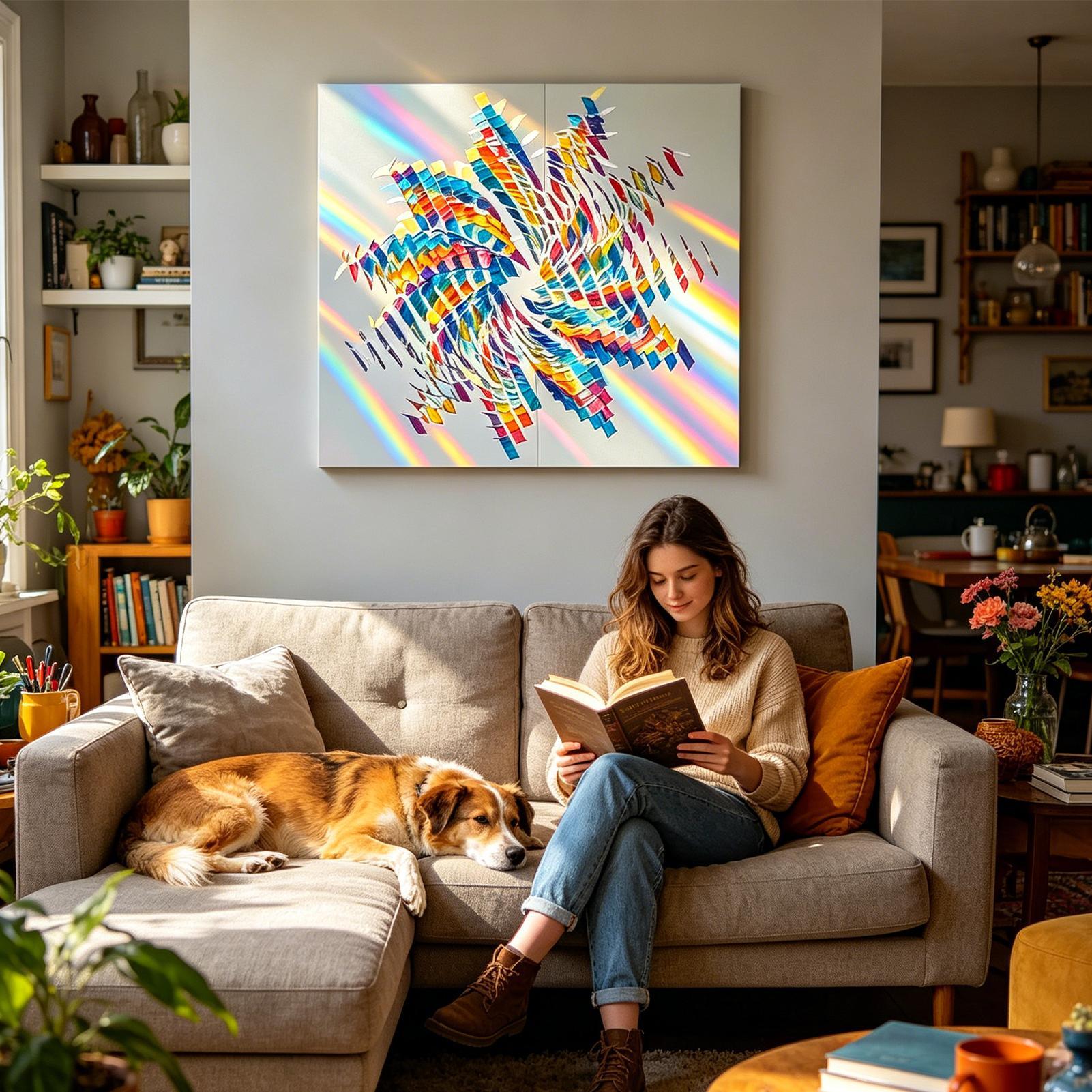 Resin Art Cube - Folha Acrílica Iridescente Radiante 100 Peças/conjunto