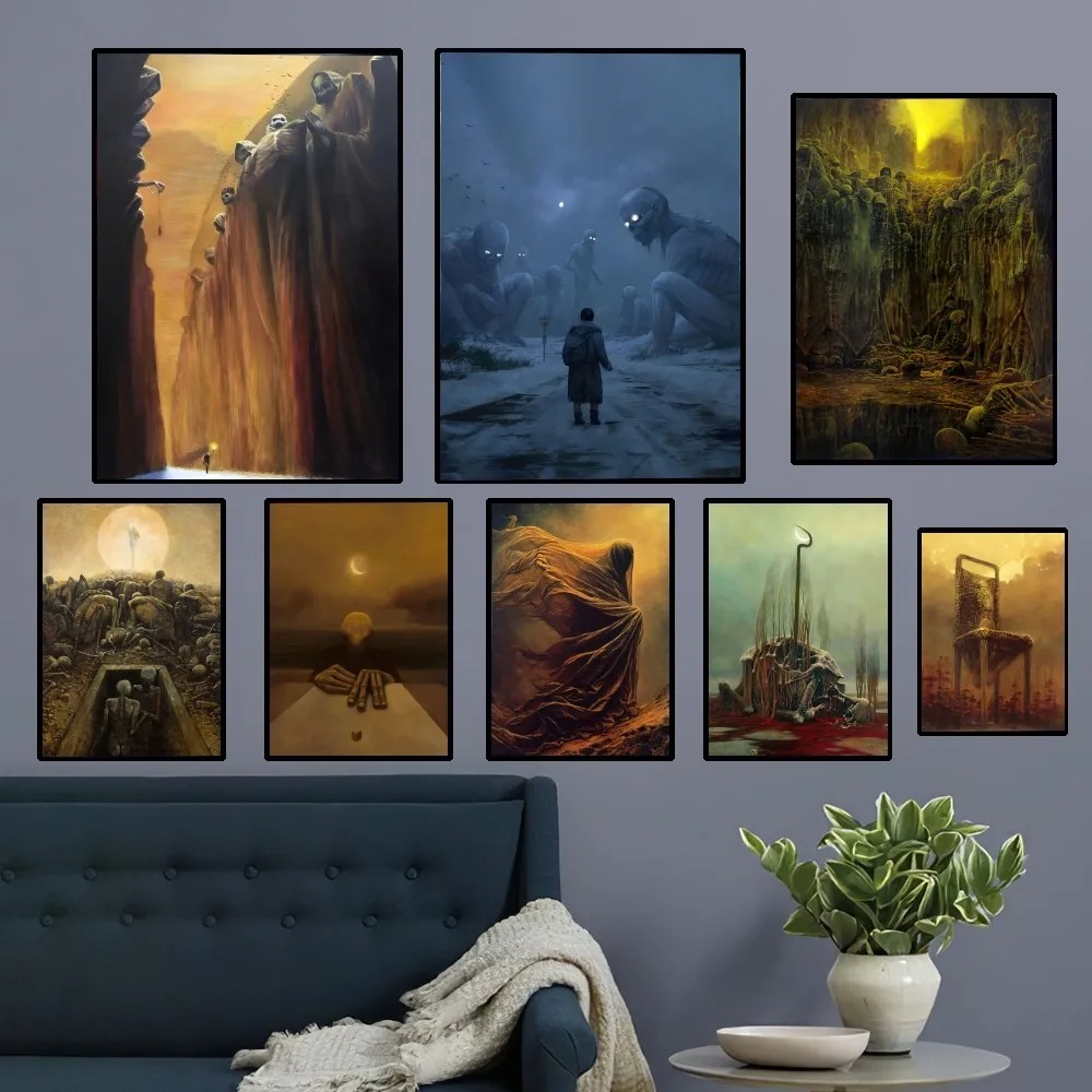 Resin Art Aesthetic - Pôster de Arte Zdzislaw Beksinski, Impressões