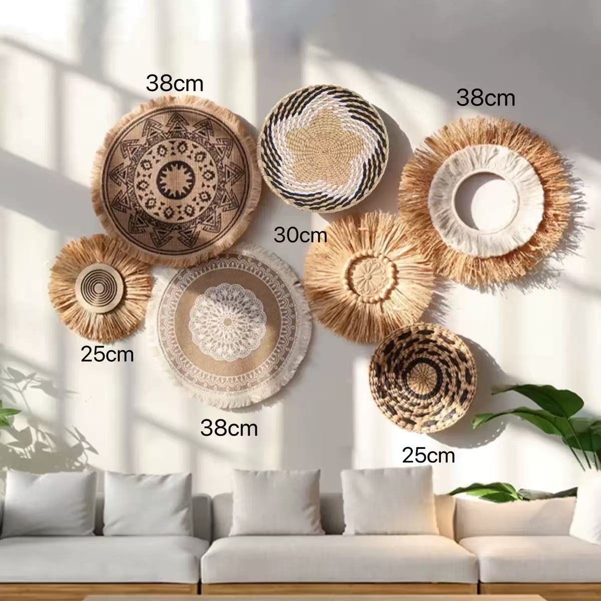 Resin Art Aesthetic - Decoração de Parede Boho em Palha,
