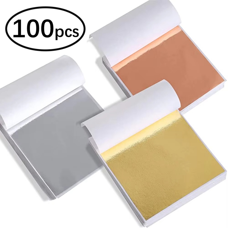 Resin Art Anniversary Gift - 100 Folhas de Imitação de Ouro,