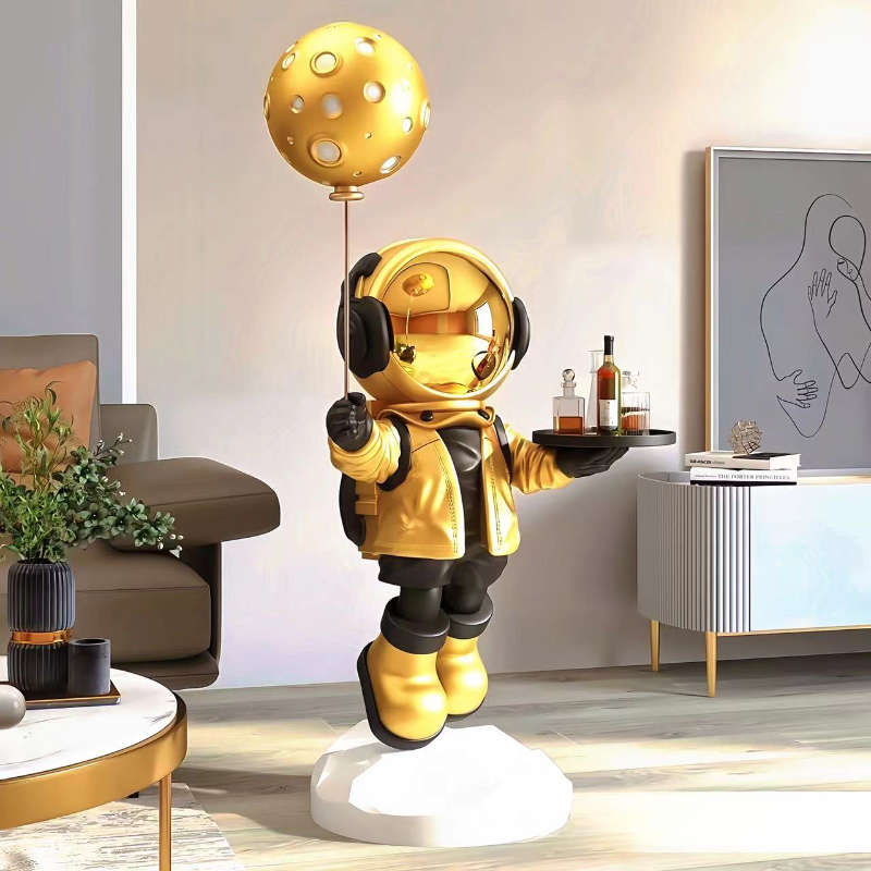 Resin Art Stand - Grandes Ornamentos Criativos de Astronauta para