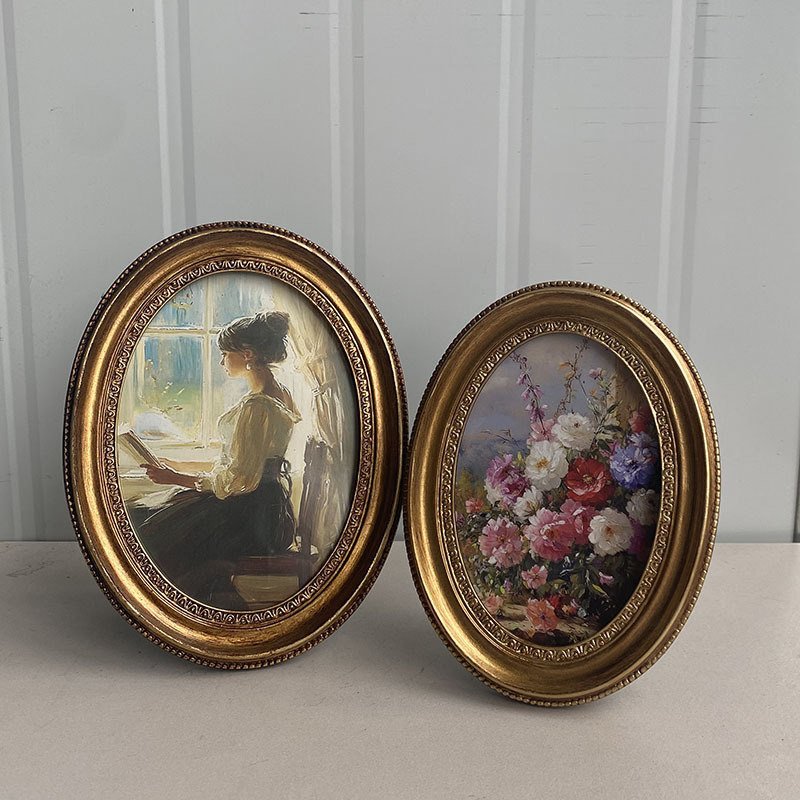 Moldura de foto dourada em rel - Resin Art Gallery avaliação e preço