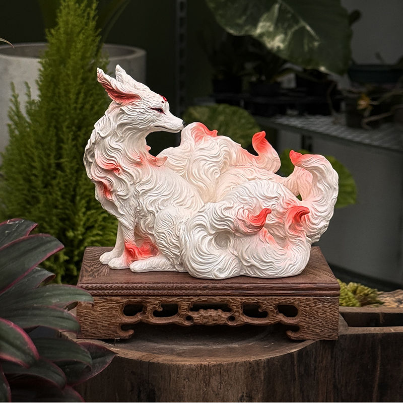 Ornamentos de Raposa de Nove C - Resin Art Anniversary Gift avaliação e preço