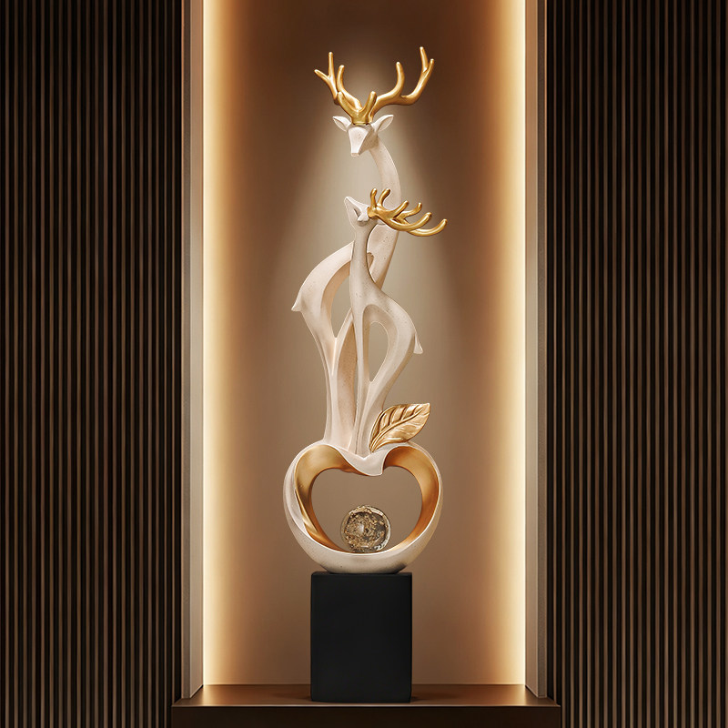 Escultura Abstrata de Casal de - Resin Art Stand avaliação e preço