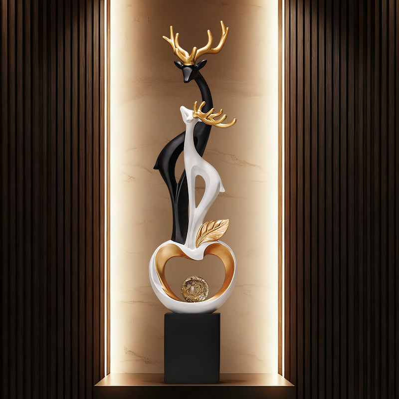 Escultura Abstrata de Casal de - Resin Art Stand avaliação e preço