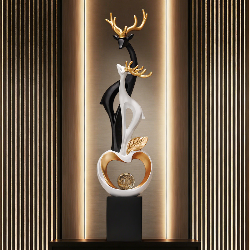 Escultura Abstrata de Casal de - Resin Art Stand avaliação e preço
