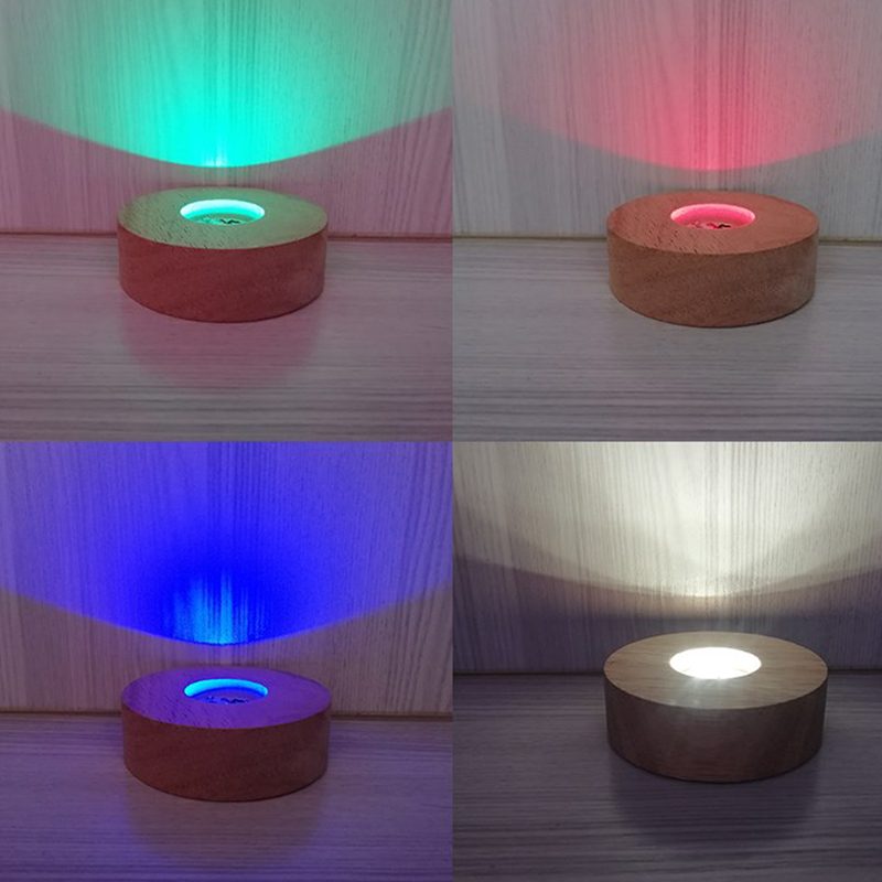 Display de luz LED redondo de  - Resin Art Stand avaliação e preço