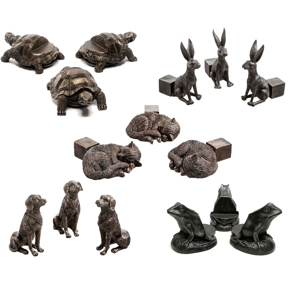 3 pçs decoração do jardim anim - Resin Art Stand avaliação e preço