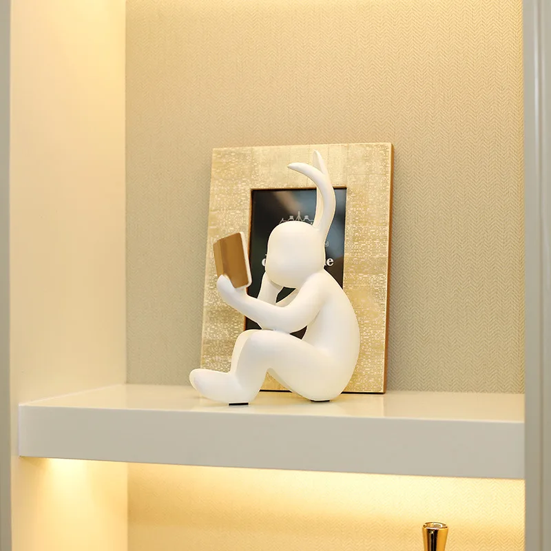 Estatueta de Resina de Coelho  - Resin Art Anniversary Gift avaliação e preço