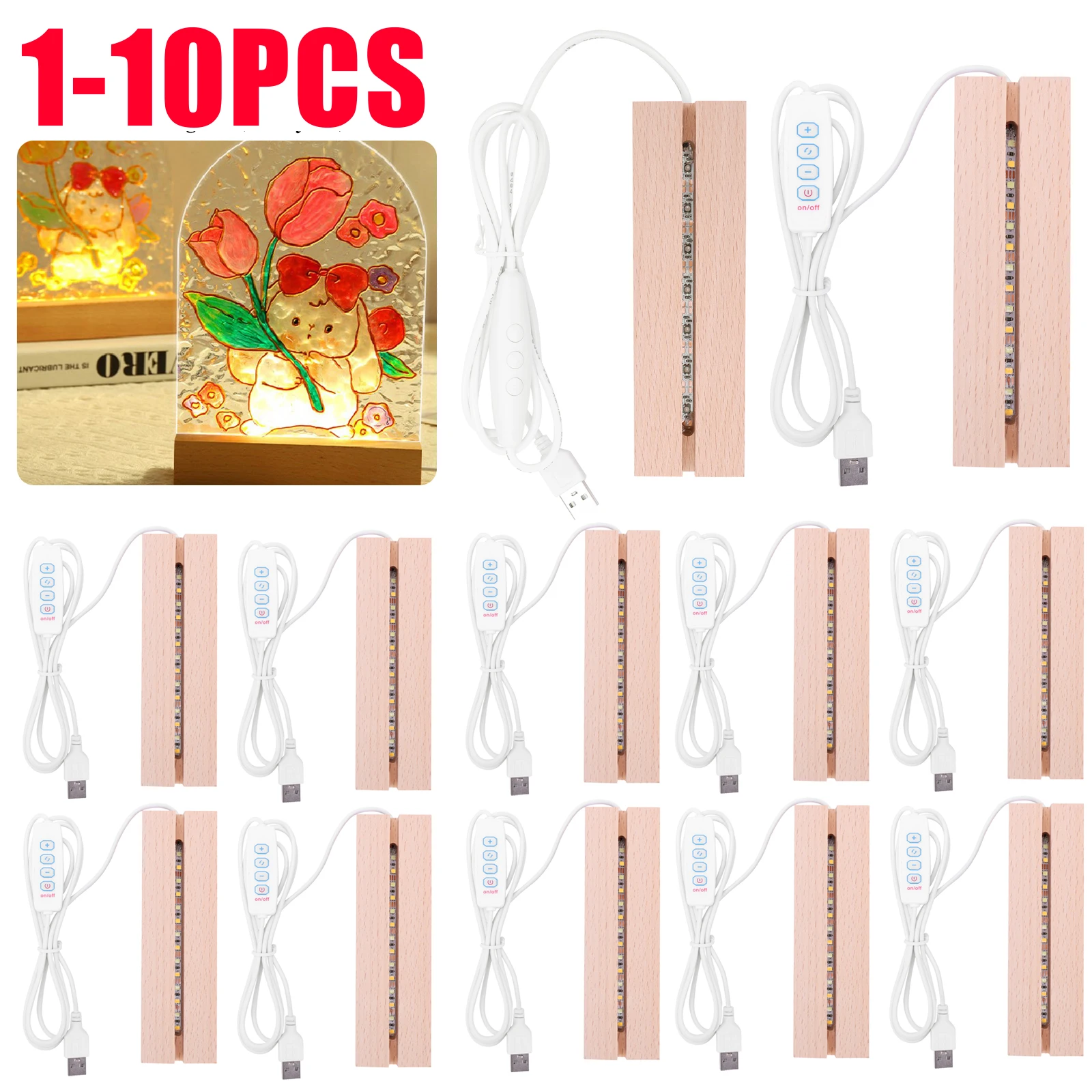1-10 peças Suporte de Madeira  - Resin Art Stand avaliação e preço