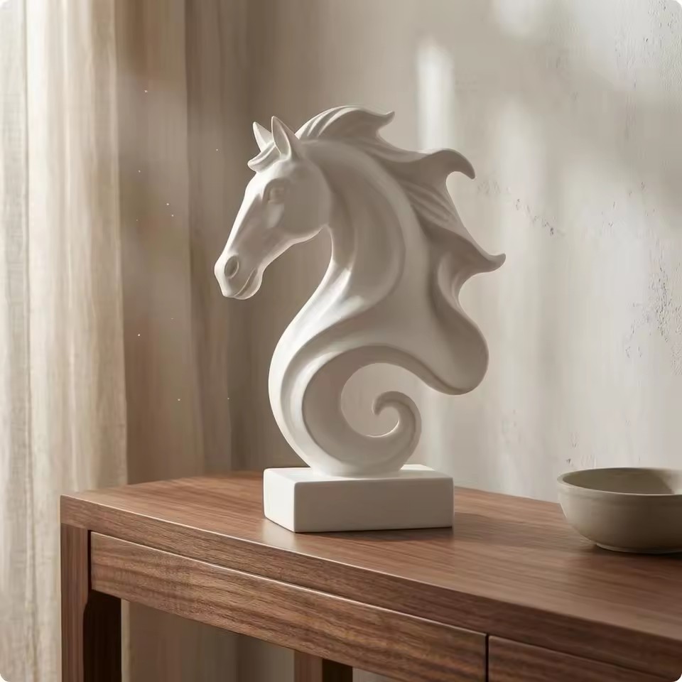 Escultura de Cabeça de Cavalo  - Resin Art Cube avaliação e preço