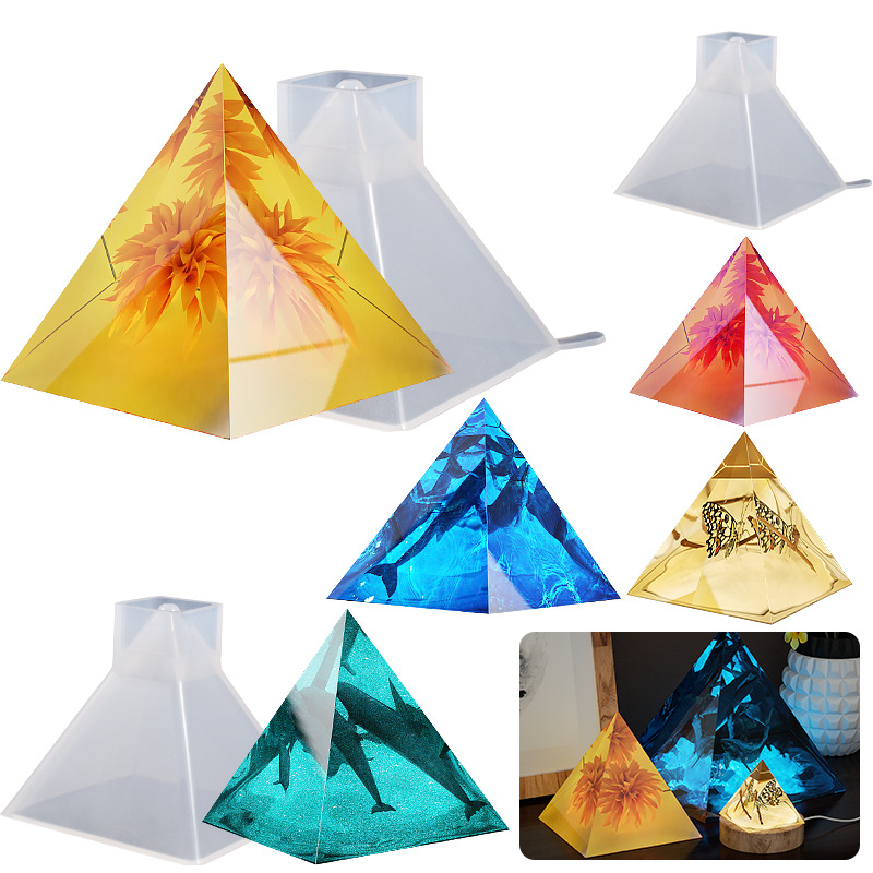 Molde de silicone pirâmide de  - Resin Art Stand avaliação e preço
