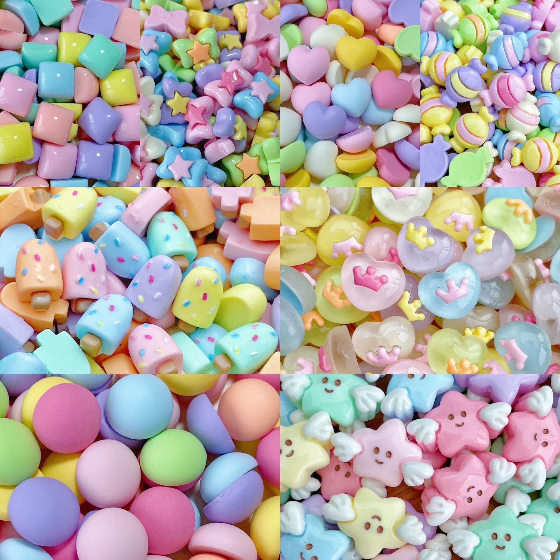 20/30/50 Peças Sortidas de Min - Resin Art Earrings Material avaliação e preço