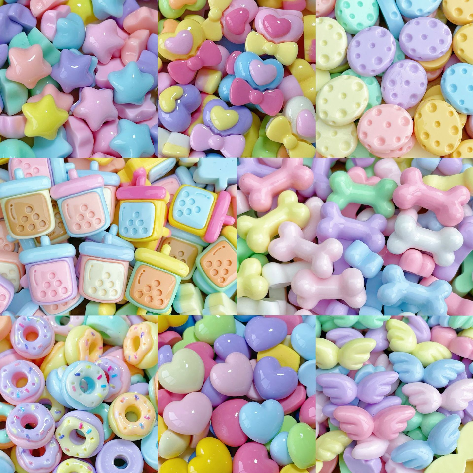 20/30/50 Peças Sortidas de Min - Resin Art Earrings Material avaliação e preço