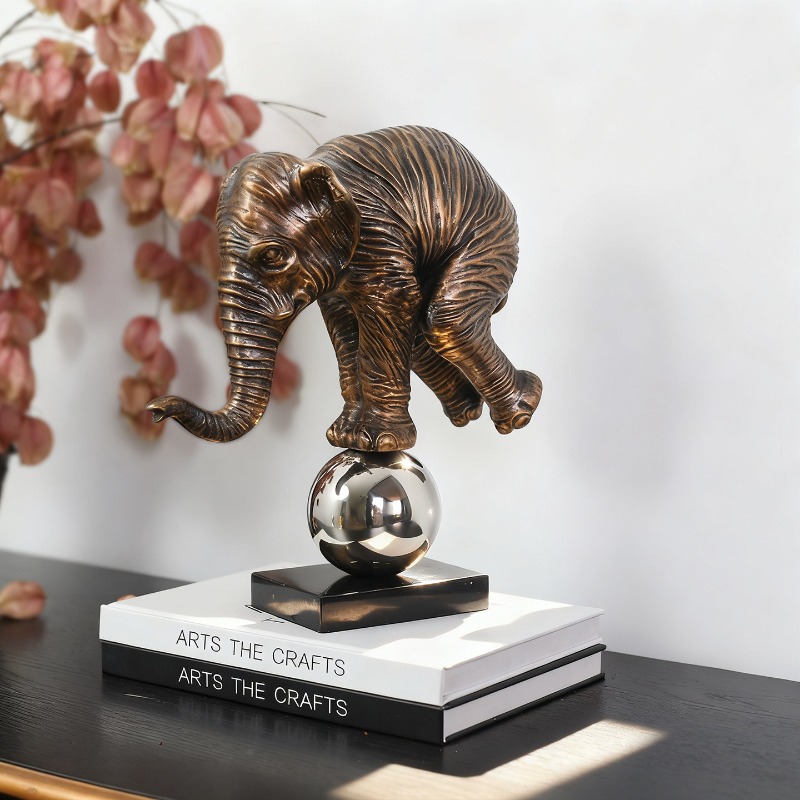 Estátua de Elefante Colorido e - Resin Art Anniversary Gift avaliação e preço