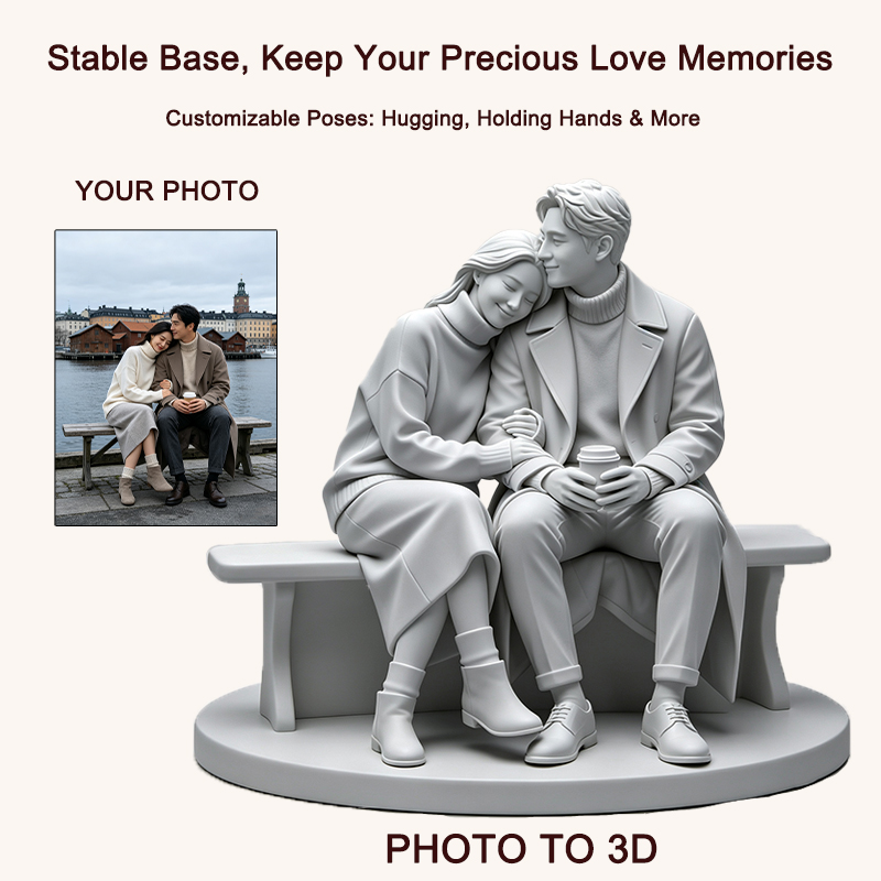Estatueta de casal personaliza - Resin Art Anniversary Gift avaliação e preço