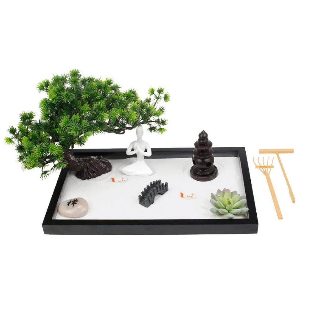 Kit Mini Jardim Zen para Medit - Resin Art Anniversary Gift avaliação e preço