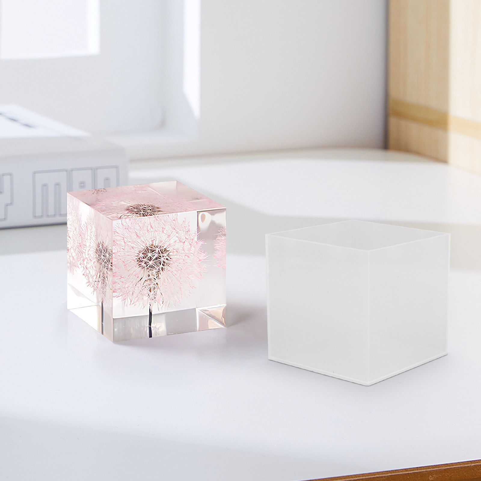 2 peças de moldes de cubo de s - Resin Art Cube avaliação e preço