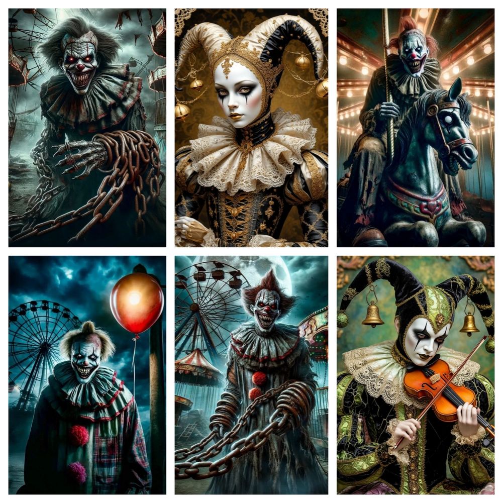 Jester arte pintura diamante k - Resin Art Aesthetic avaliação e preço
